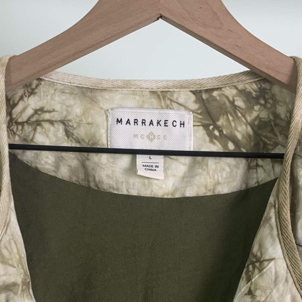 NWT Anthro Marrakech Tie Dye Quilted Moto Jacket - Picture 3 of 6